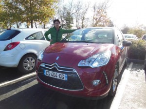 プチ旅行に同行してくれた CITROEN DS3