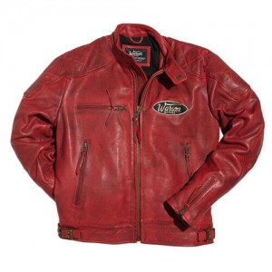 Warson Motors - MOTORCYCLE LEATHER JACKET （レッド）