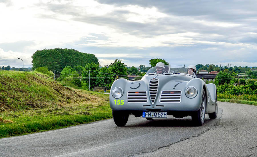 [511] Mille Miglia ミッレミリア ブリキ看板 30x20cm