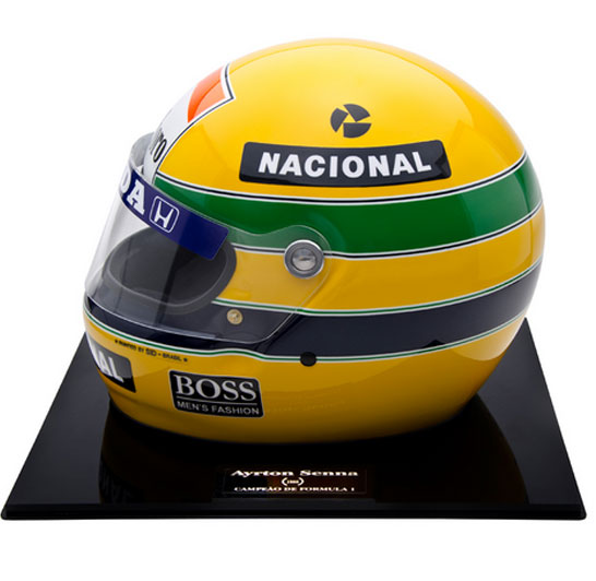 Ayrton Senna / アイルトン・セナ 各年代のレプリカヘルメットの 