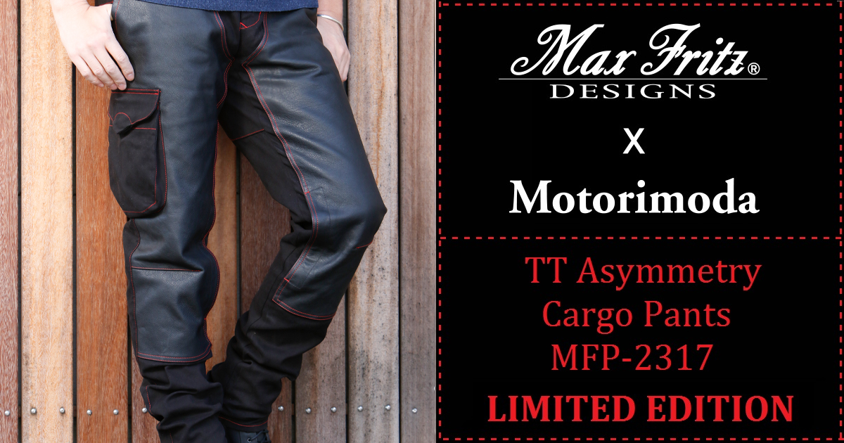 数量限定コラボ】MaxFritz×Motorimoda TT-BLACK アシンメトリーカーゴ 