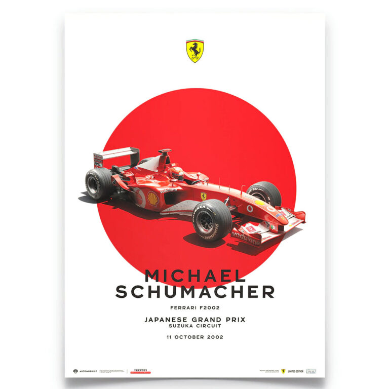 3月中旬入荷予定】Automobilist | Michael SCHUMACHER x Ferrari F2002シリーズポスターのご予約受付中！  | Motorimoda