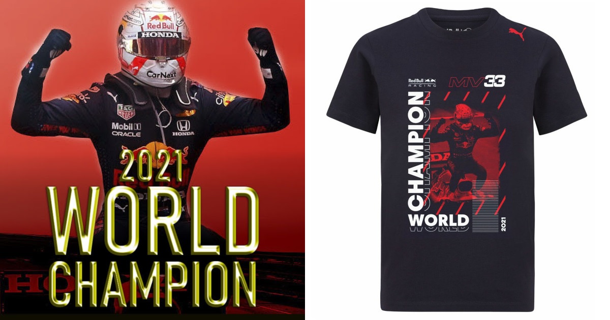 RED BULL Infiniti チーム ４年ワールドチャンピオン Tシャツ