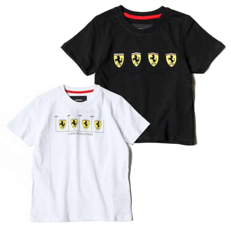 Ferrariフェラーリ 限定エボリューションlogo キッズ7/8 Tシャツ