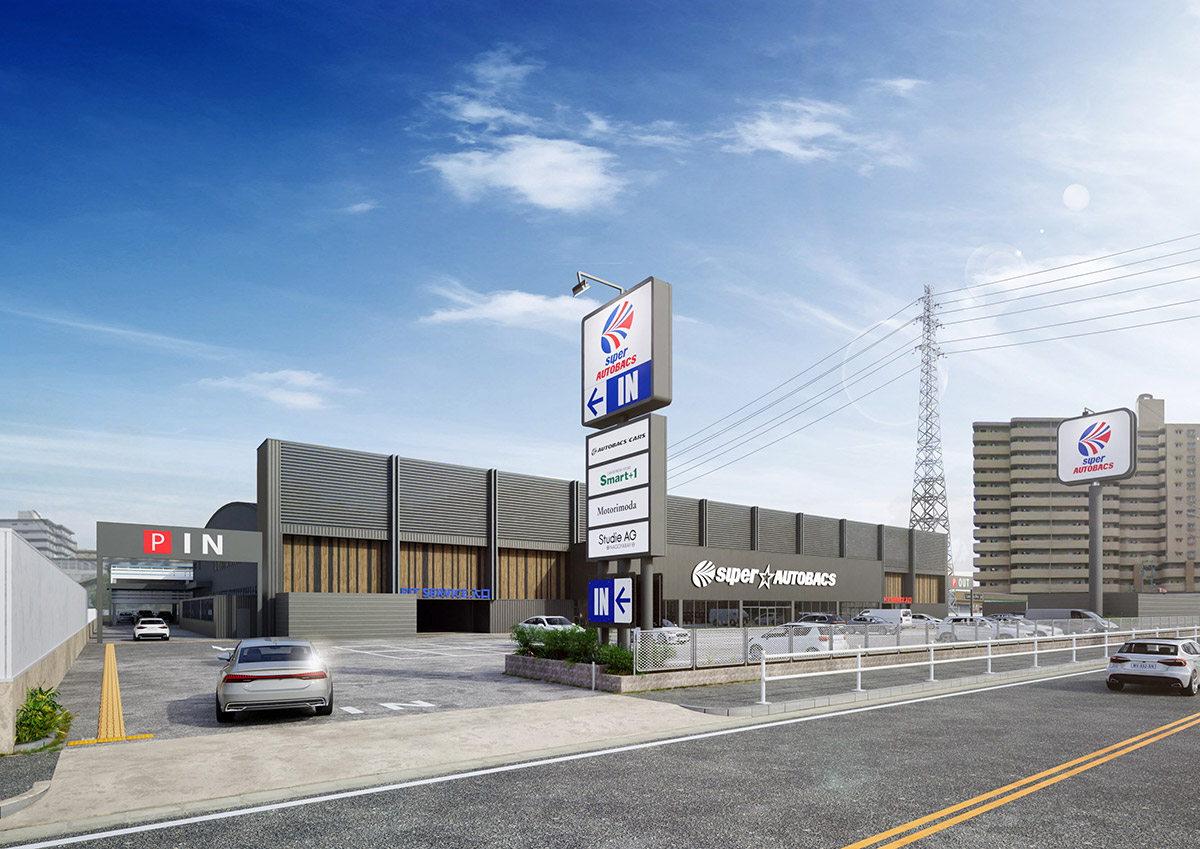 スーパーオートバックス名古屋ベイにオープンするモトリモーダ名古屋店
