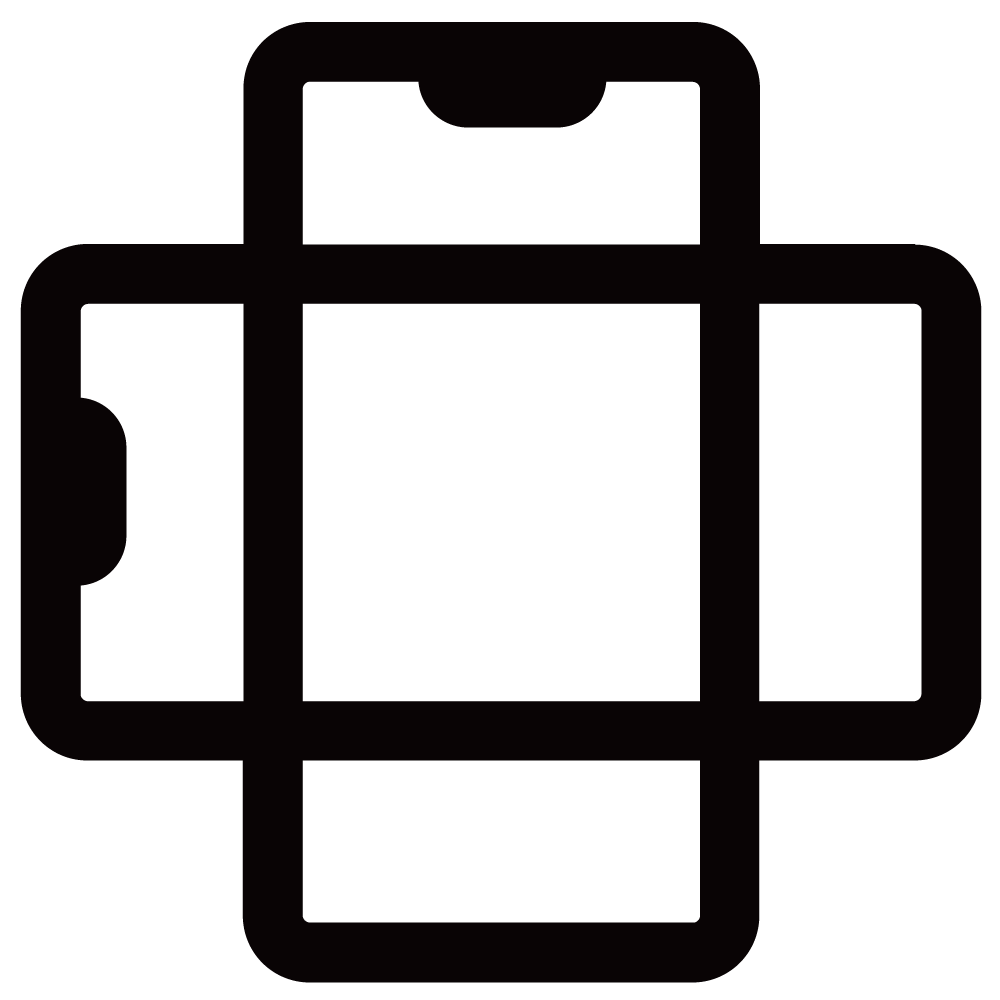 縦向きまたは横向き