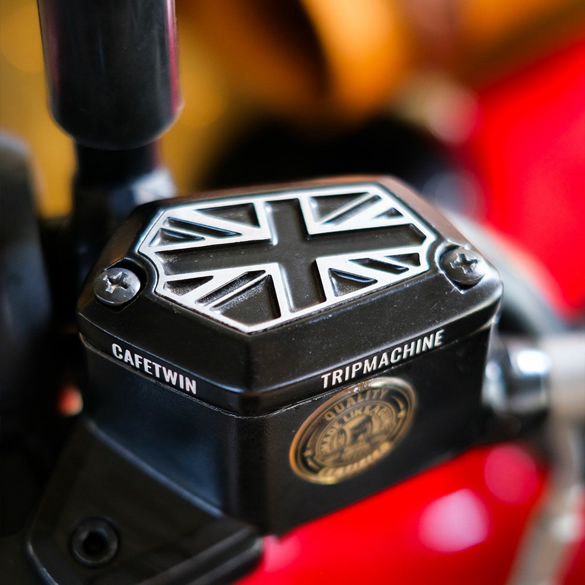 Trip Machine ブレーキオイル リザーバーキャップ for ヒマラヤン ＆ ゲリラ450 バイク パーツ ふた 部品