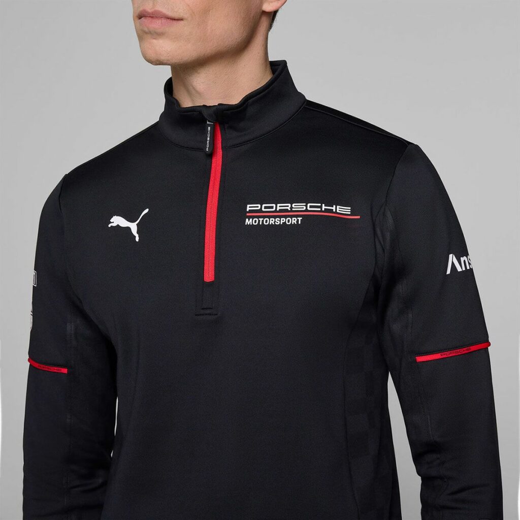ポルシェ モータースポーツ レプリカ ミッドレイヤー ハーフジップシャツ