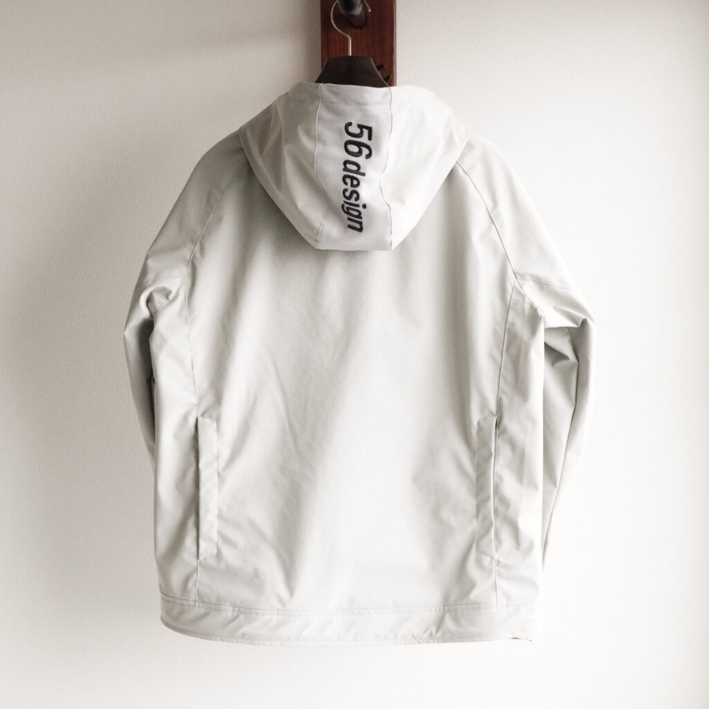 56design ベーシック フーディ ライトグレー 商品画像 背面