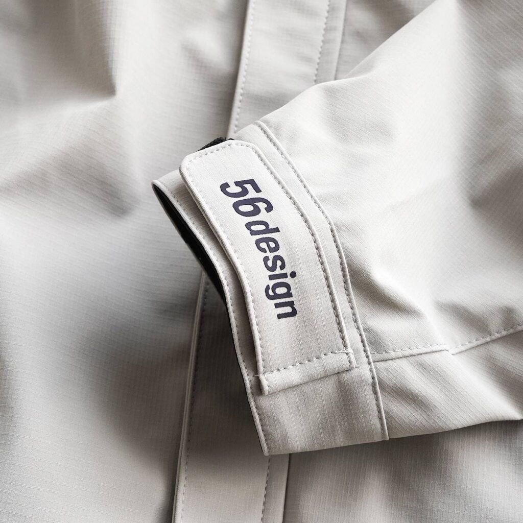 56design ベーシック フーディ ライトグレー 商品画像 袖