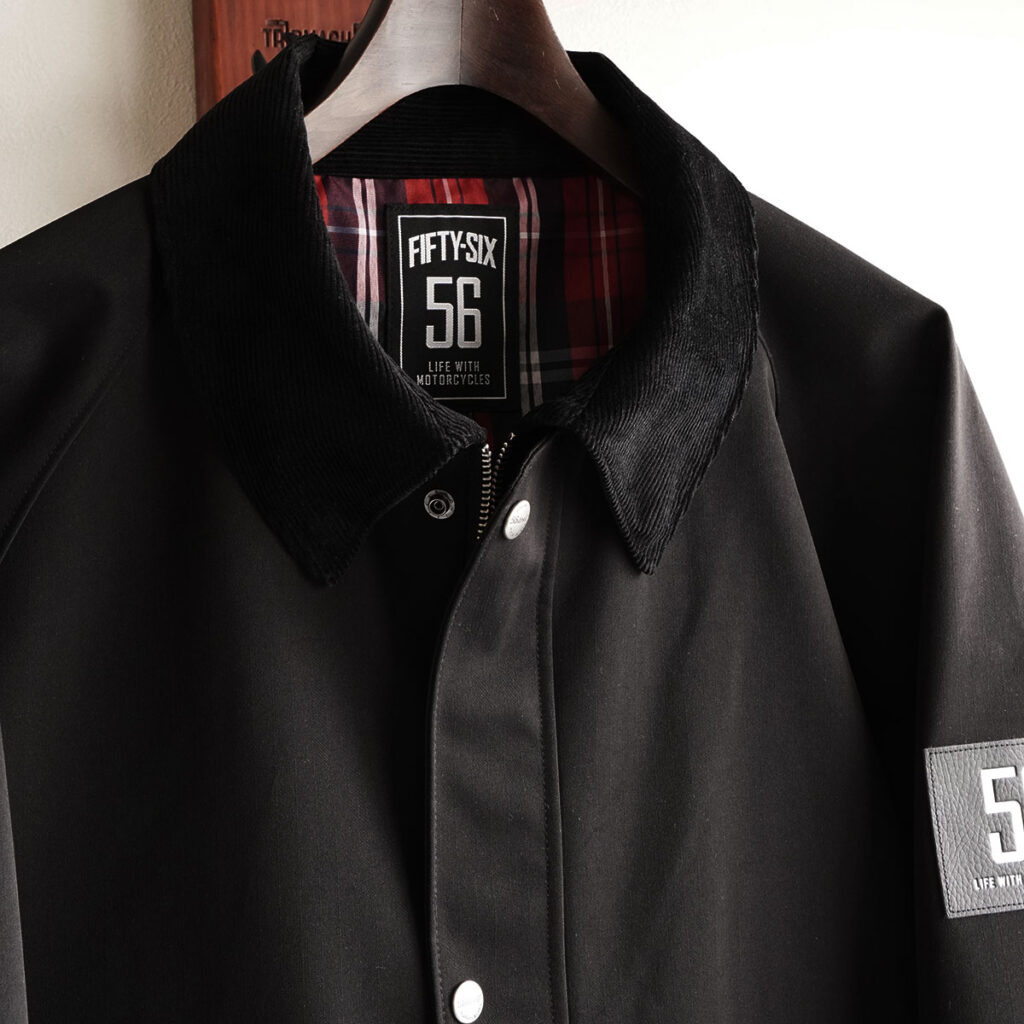 56design ハンティング ジャケット ブラック 商品画像 襟3