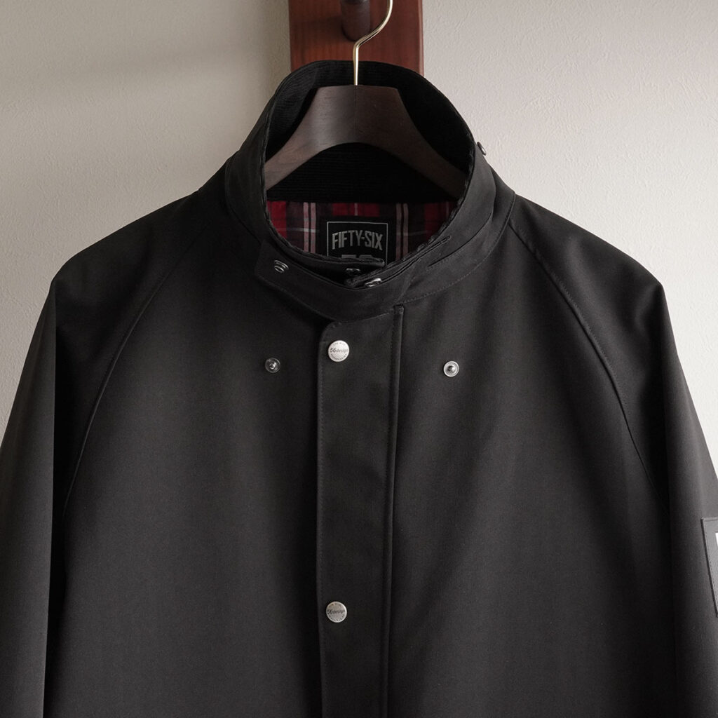 56design ハンティング ジャケット ブラック 商品画像 襟1