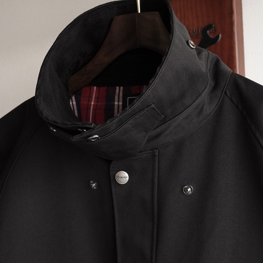 56design ハンティング ジャケット ブラック 商品画像 襟2