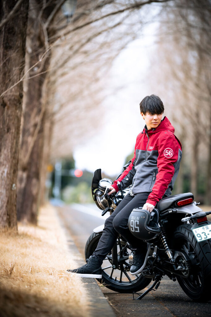 56design ハーフ メッシュ パーカー エヴォ 2 ’26 モデルカット