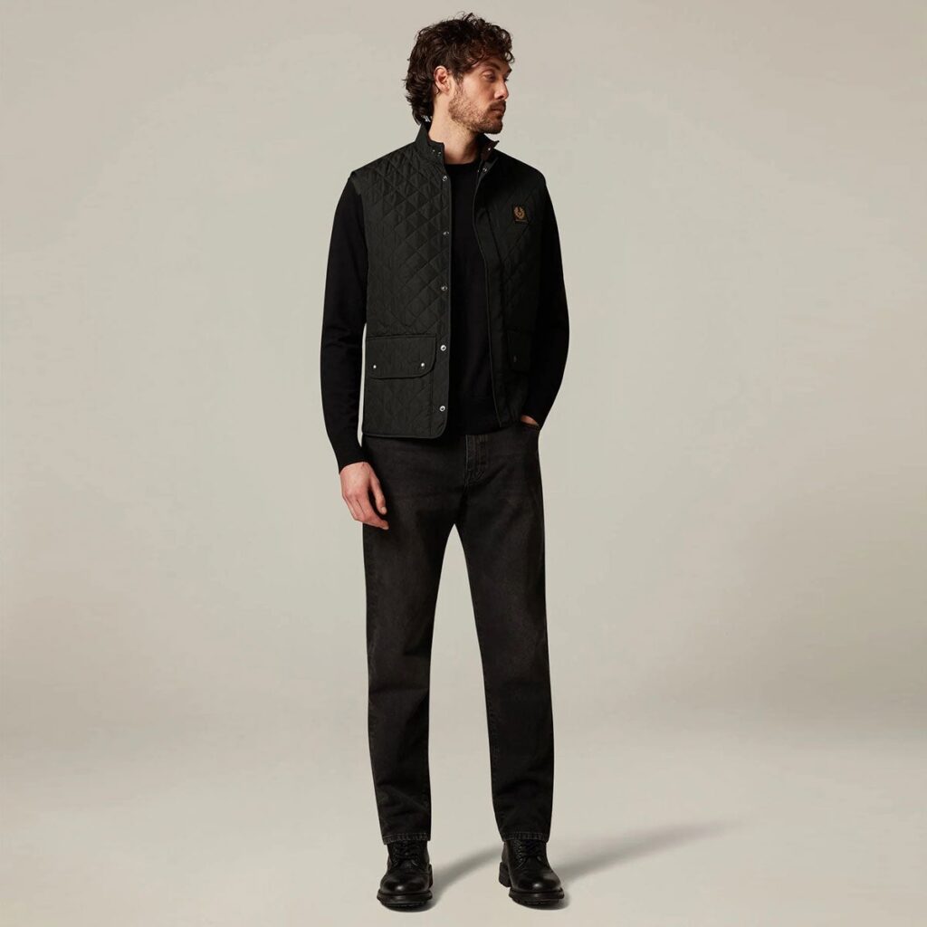 belstaff アイコン ジレ モデル着用画像